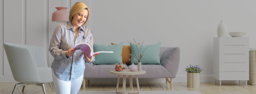Jennie-Marie in a calm living space